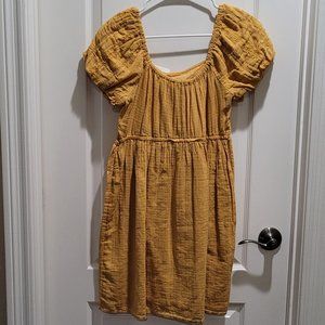 American Eagle Mustard Yellow Mini Dress